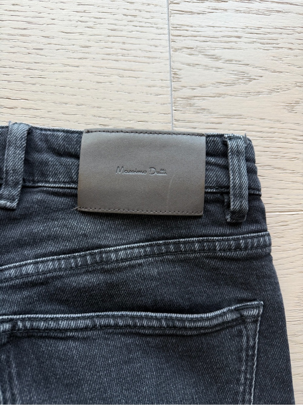 Massimo Dutti Men's Charcoal Slim Jeans